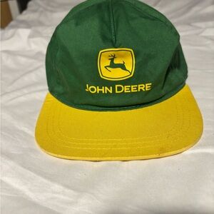 John Deere Green and Yellow Flat Bill Hat